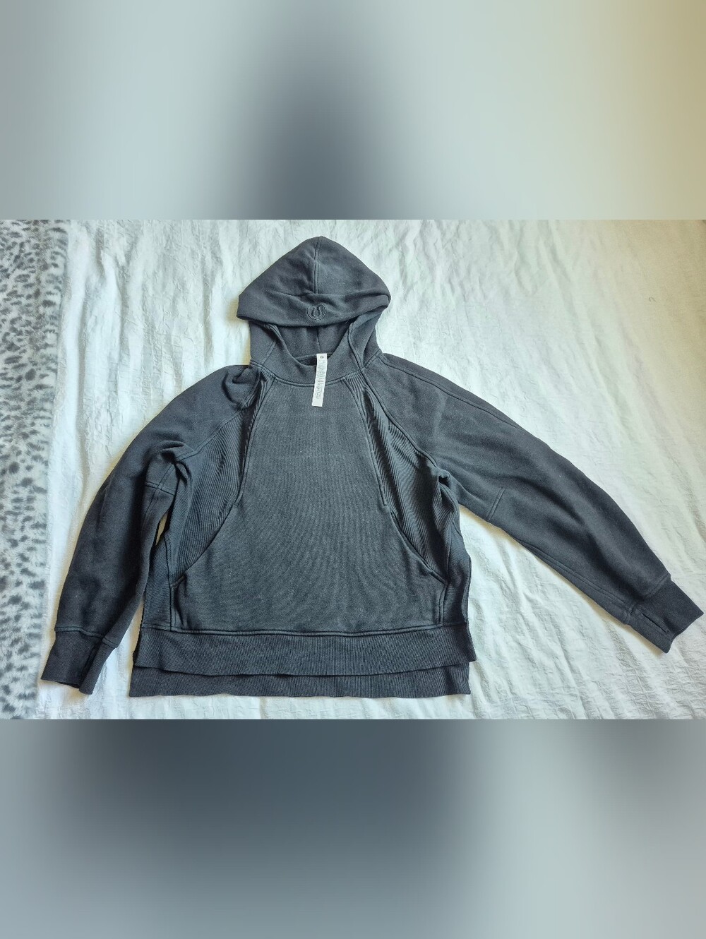 Lululemon Black Oversized Scuba Slit Pullover Hoodie